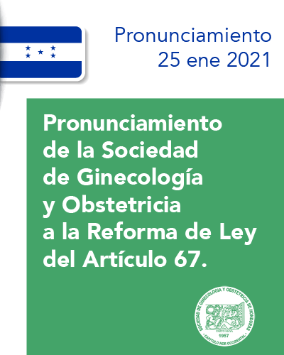 La Sociedad de Ginecología y Obstetricia de Honduras considera que las reformas constitucionales están basadas en serios errores conceptuales